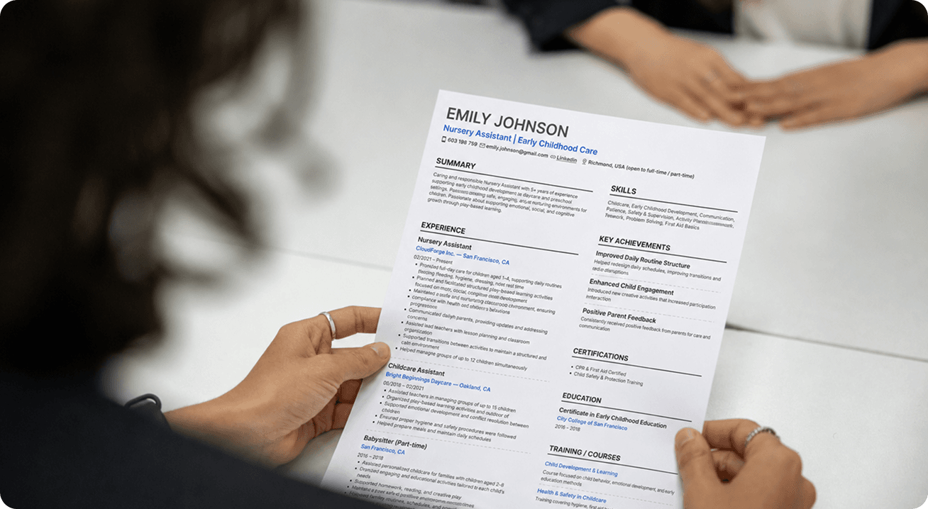 Recruiter reviewing ATS-optimized resume built with MindPal at a job interview.png.png