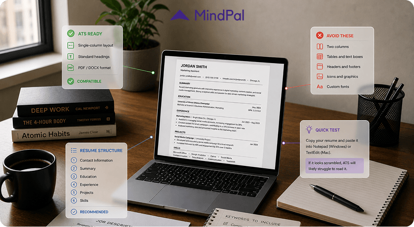 mindpal-resume-checker-ats-score-44-to-86-college-graduate.png